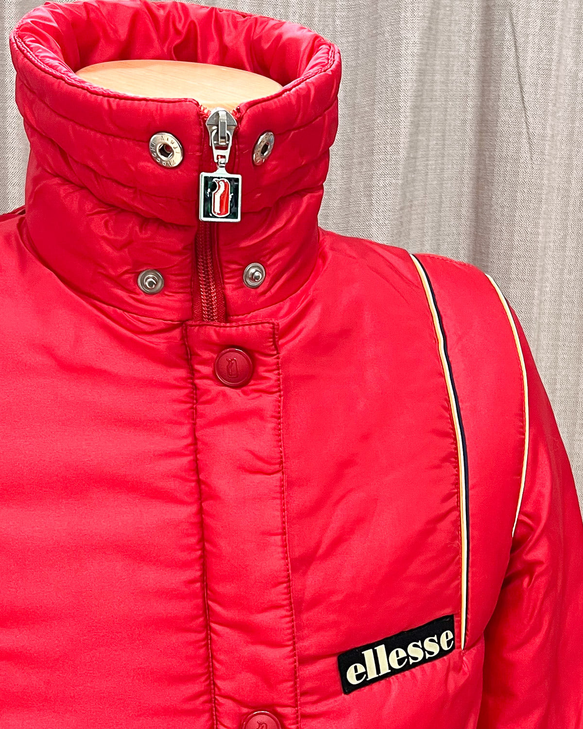 Ellesse - Puffer Rosso anni 80 Taglia S