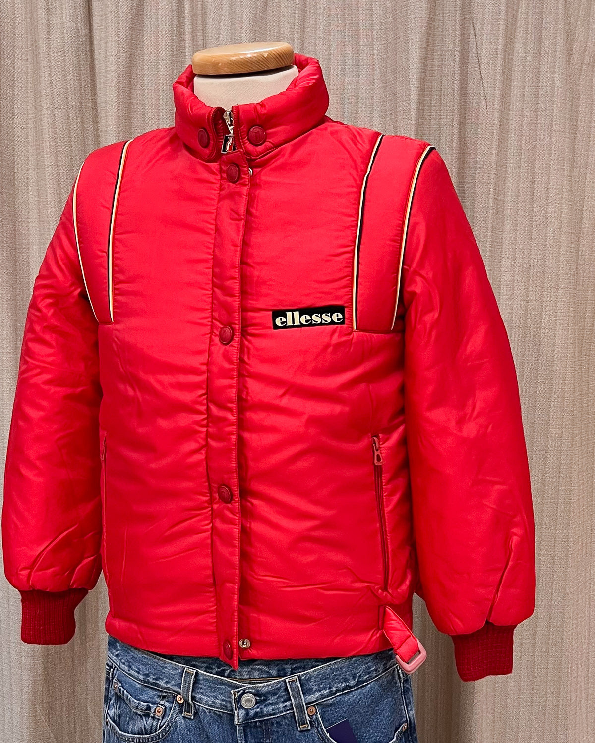 Ellesse - Puffer Rosso anni 80 Taglia S