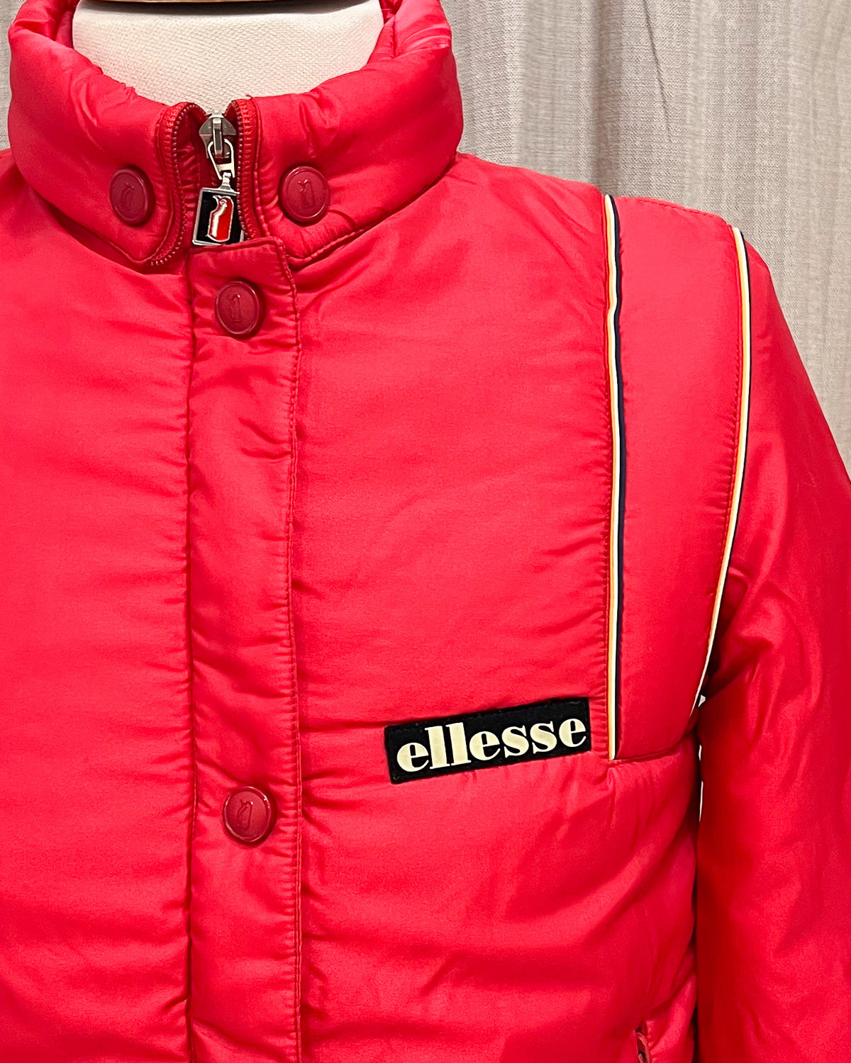 Ellesse - Puffer Rosso anni 80 Taglia S