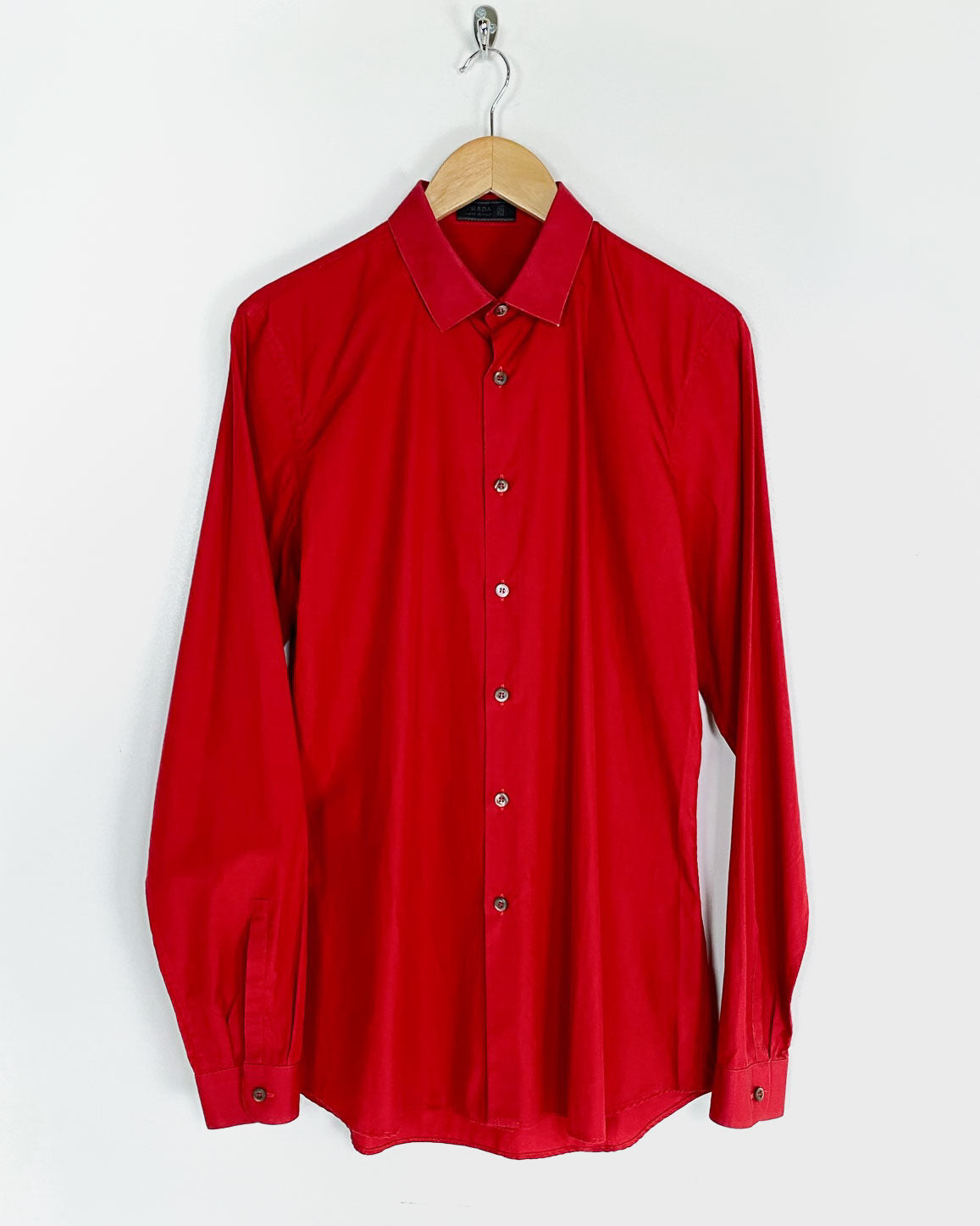 Prada Camicia Lunga Rossa Taglia 44