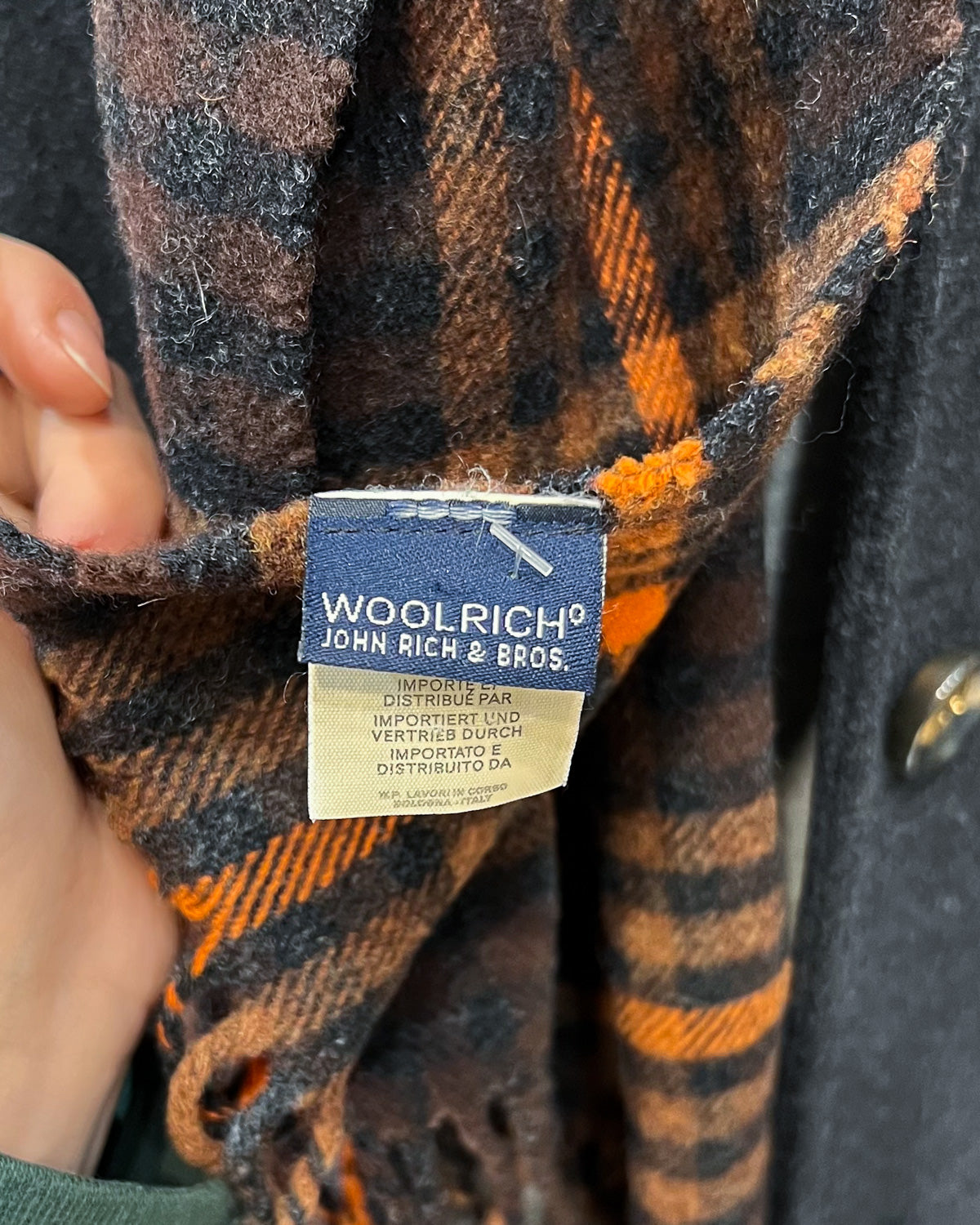 Woolrich Sciarpa Tartan in Lana