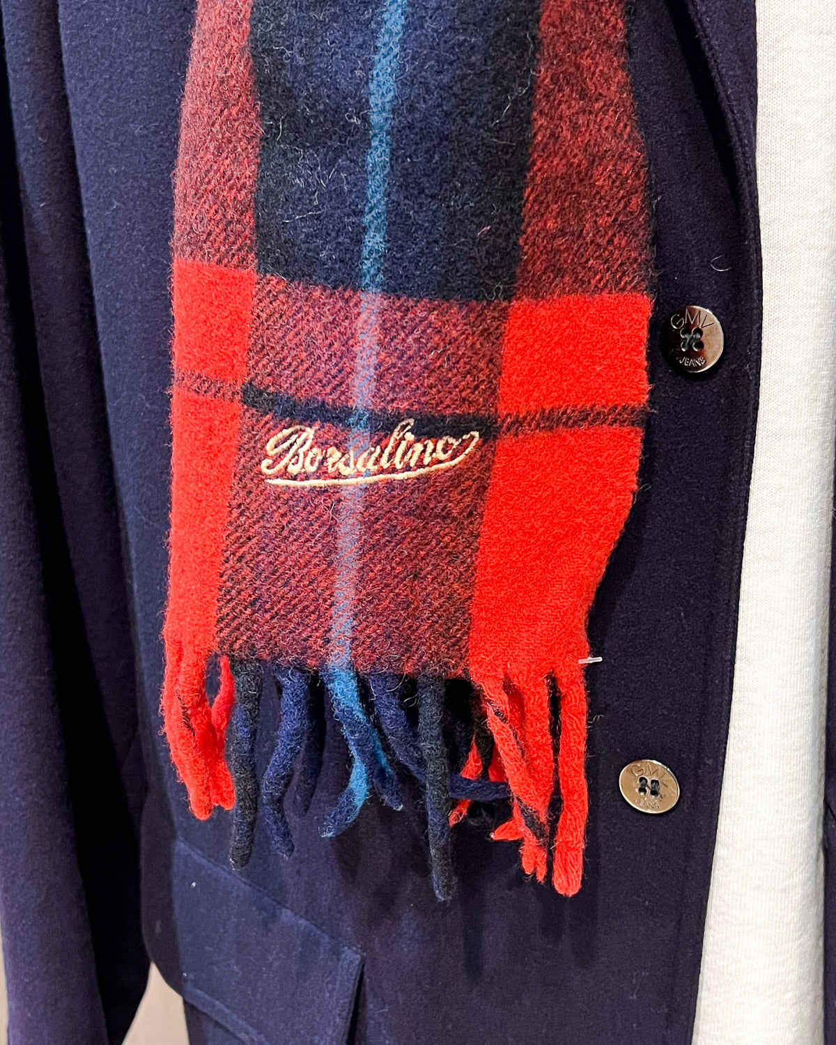 Borsalino Sciarpa Plaid