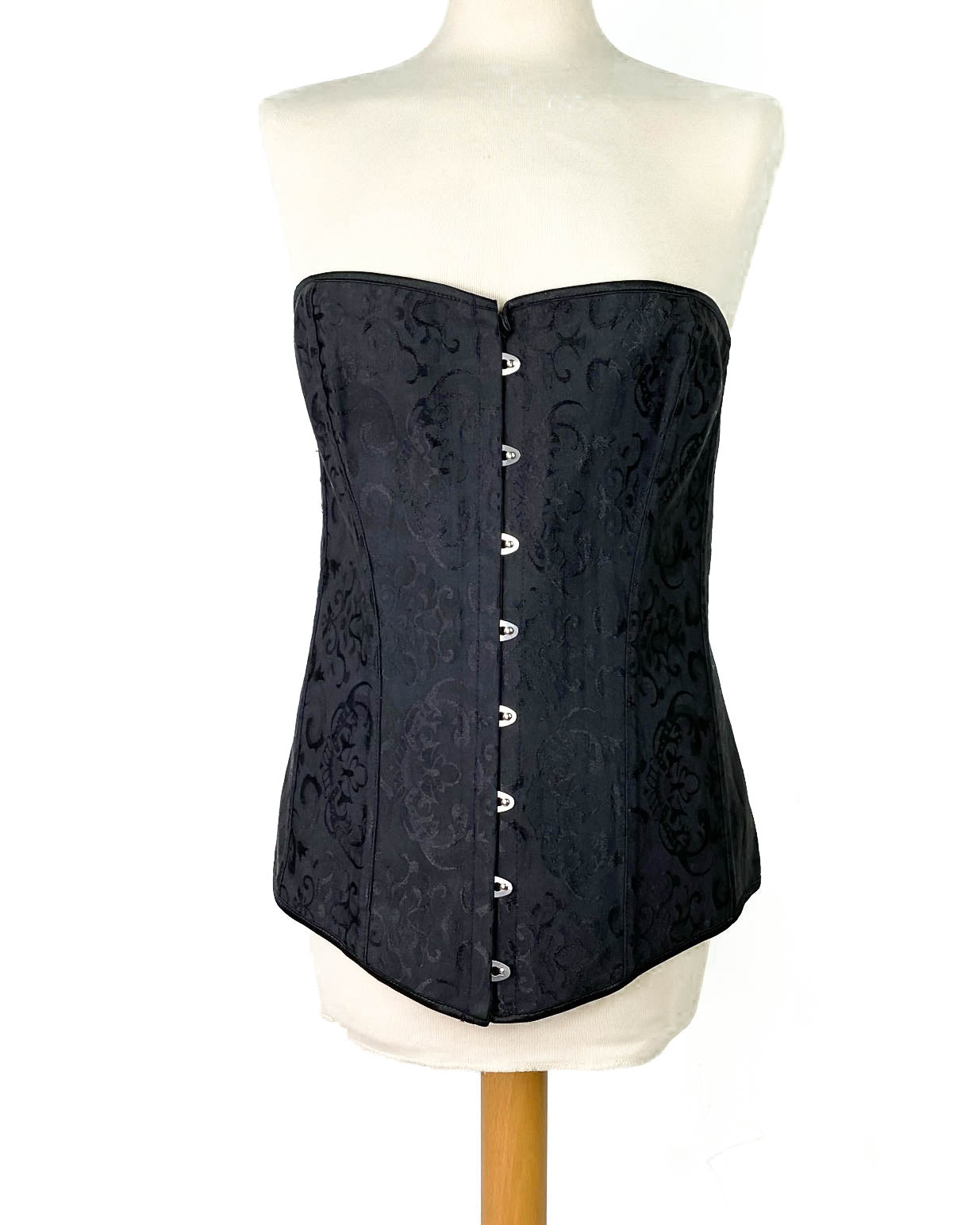 Corsetto Nero con Fantasia Taglia 6XL