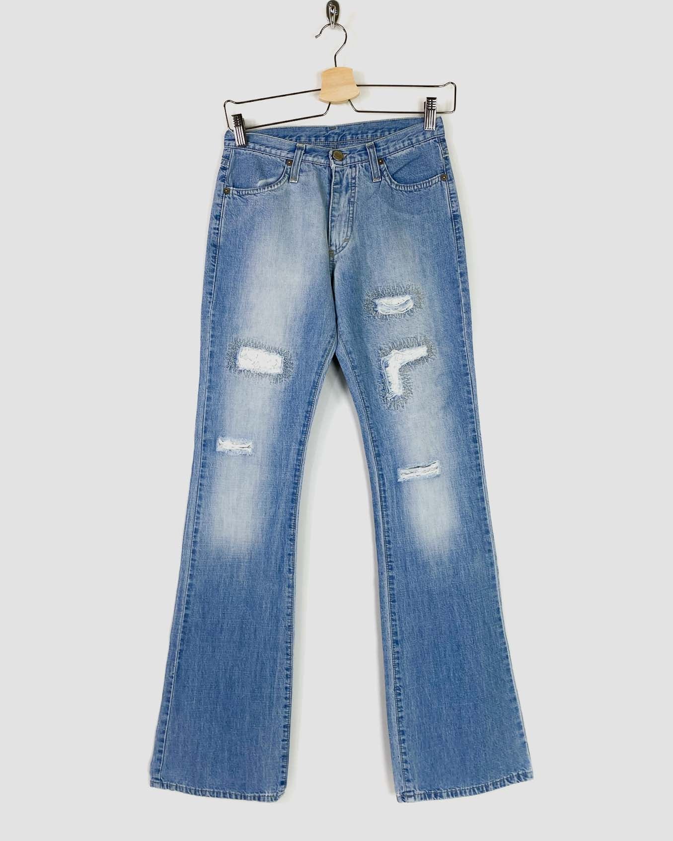 Distressed Jeans a Zampa Taglia 40