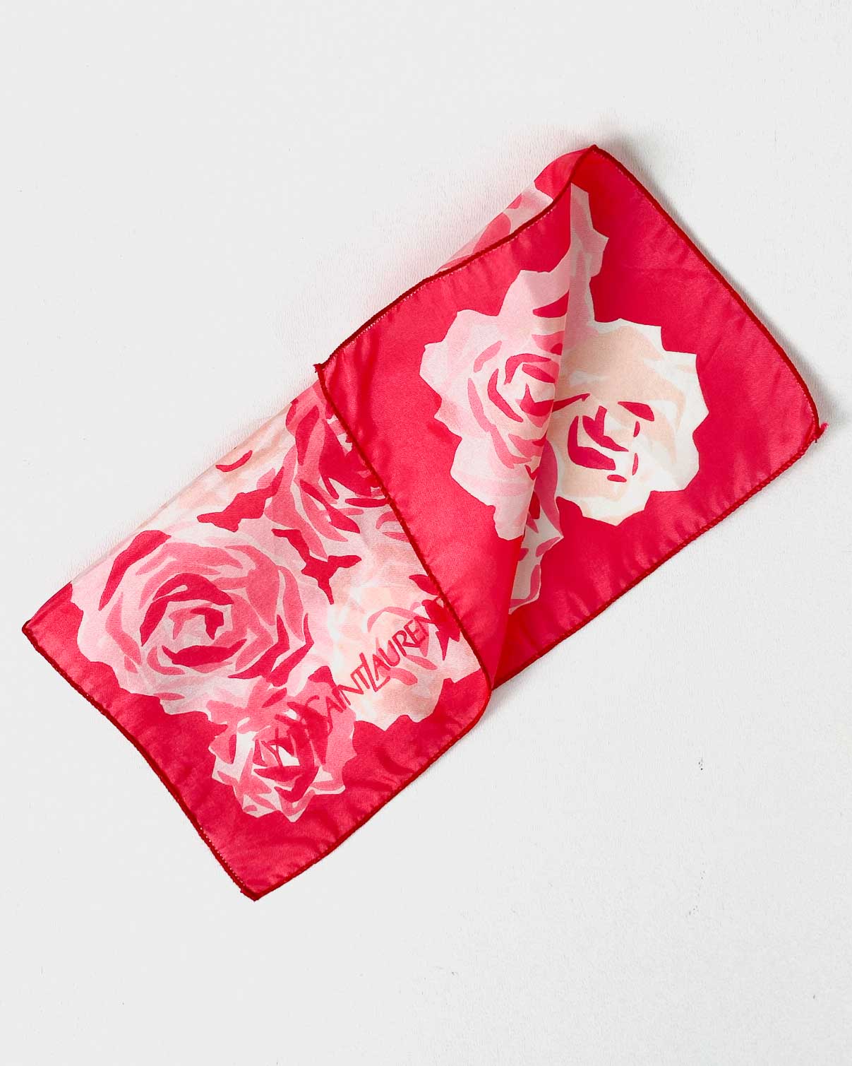 Yves Saint Laurent Foulard Rosa con Stampa