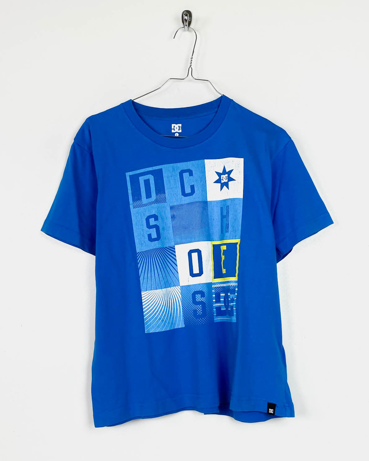 DC T-Shirt Celeste con Stampa Taglia M (JL)