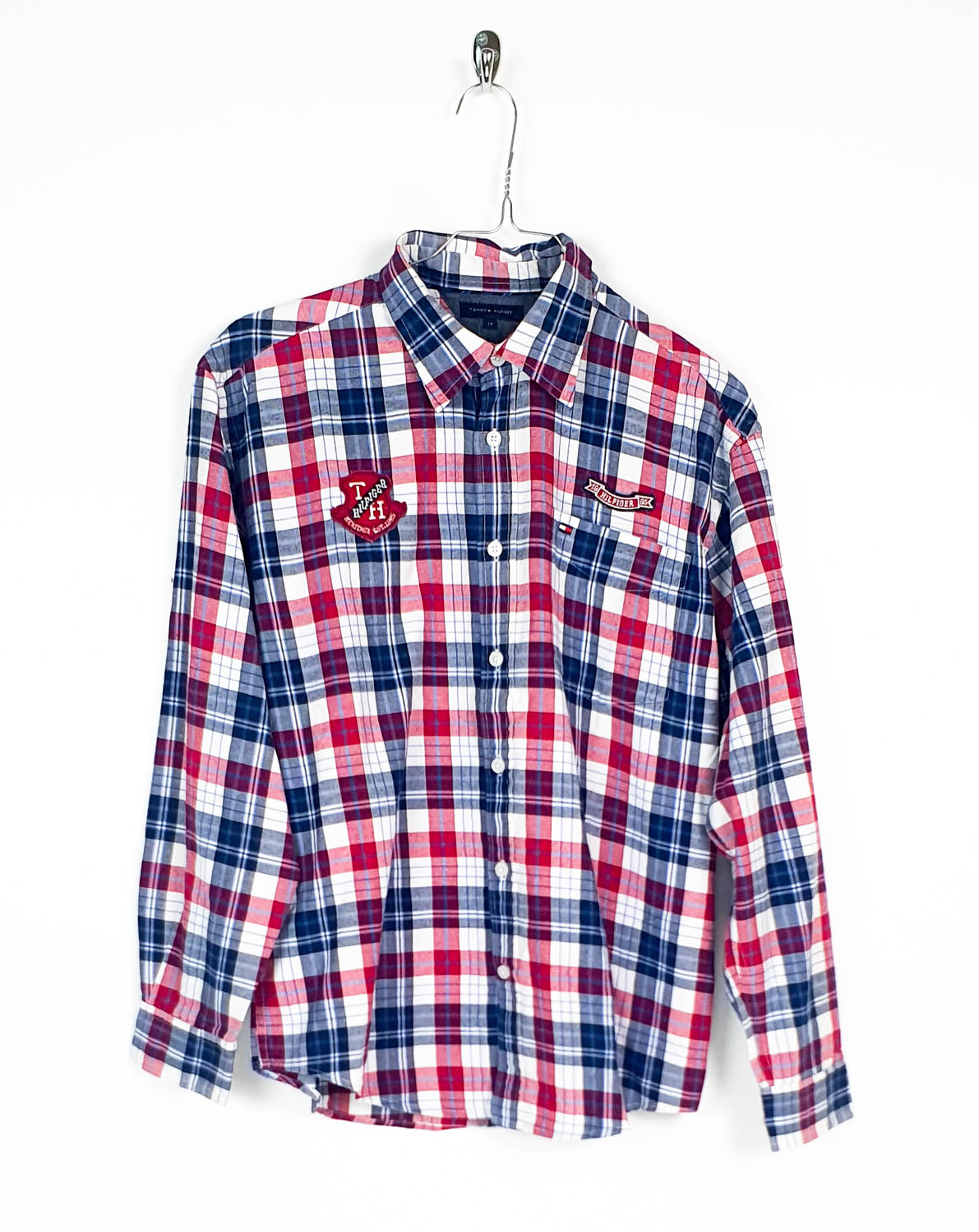 Tommy Hilfiger Camicia a Quadri Taglia S (14 A)