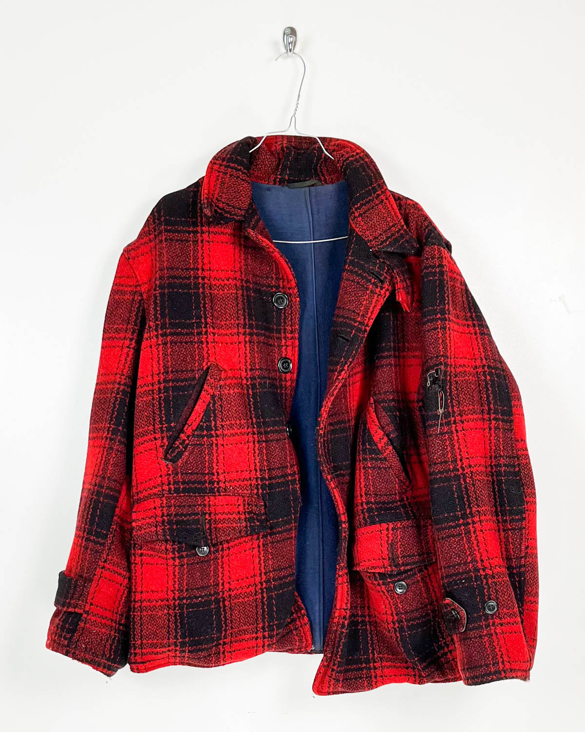 Cappotto Vintage In Tartan Taglia L