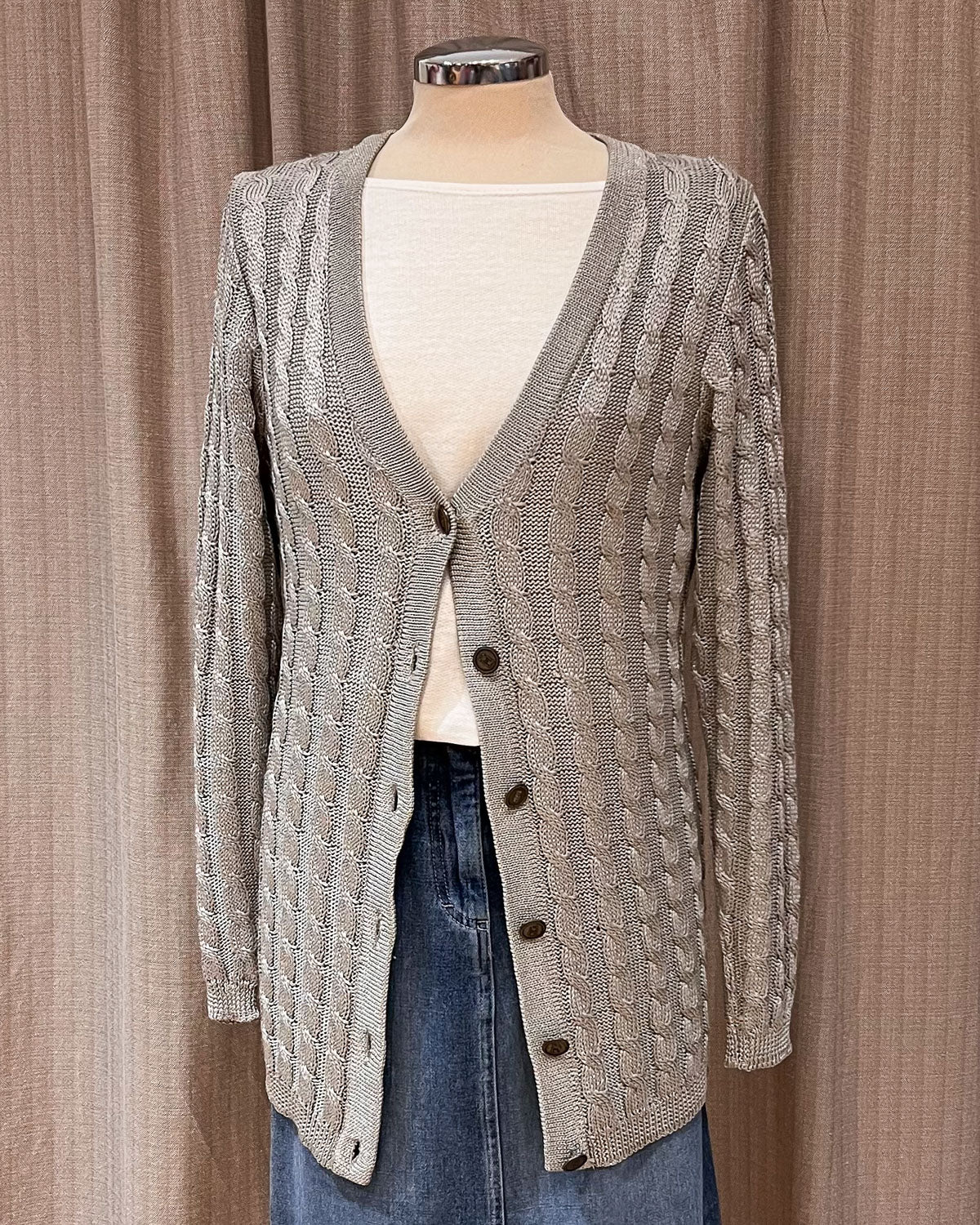 Oliver By Valentino - Cardigan A Trecce Taglia L