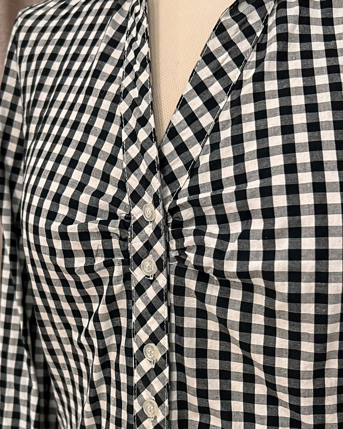 Camicia Body a Quadretti Taglia L