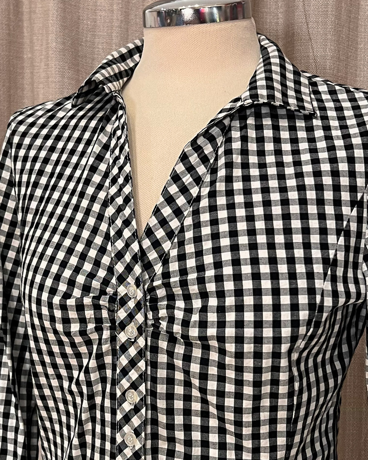 Camicia Body a Quadretti Taglia L