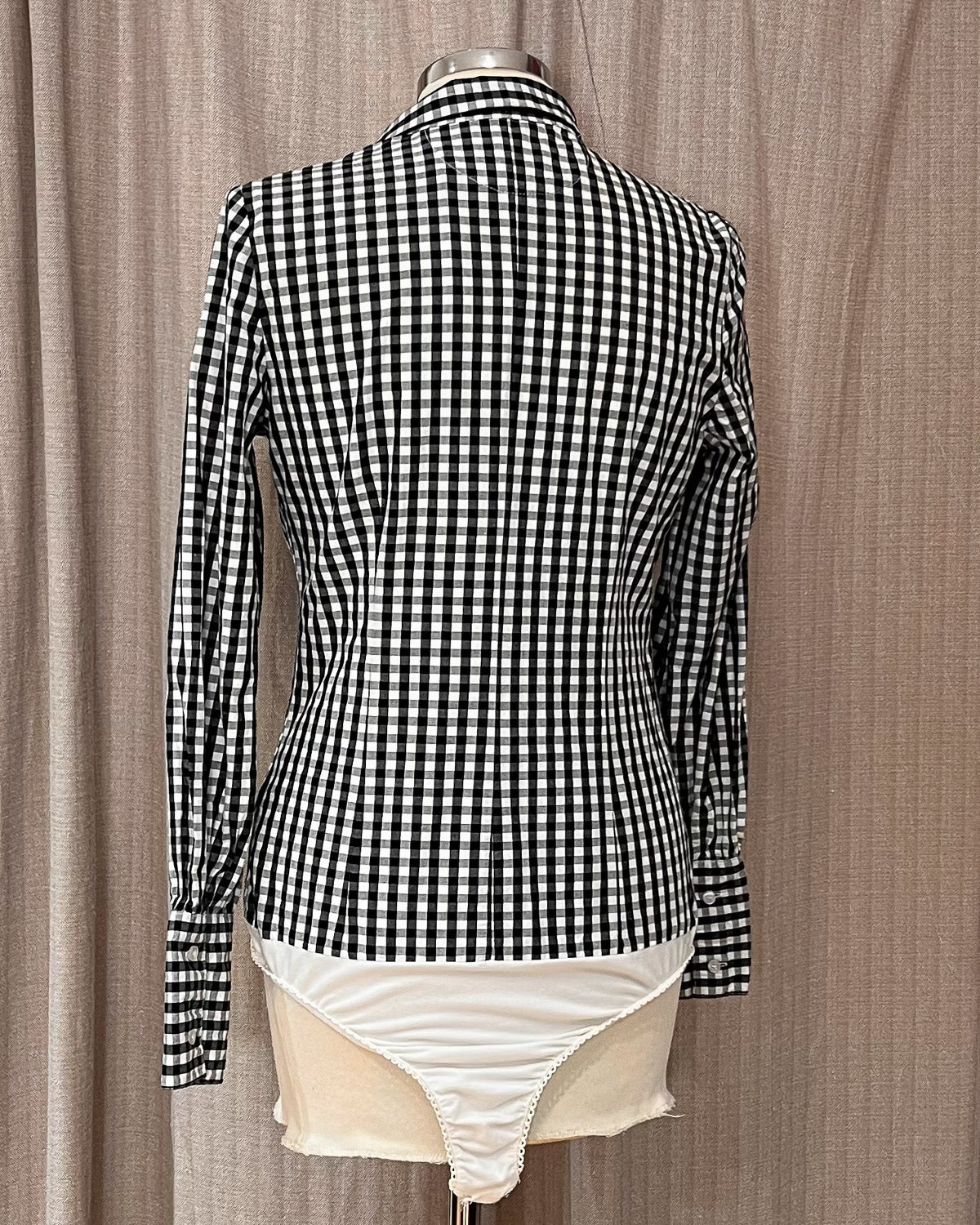 Camicia Body a Quadretti Taglia L