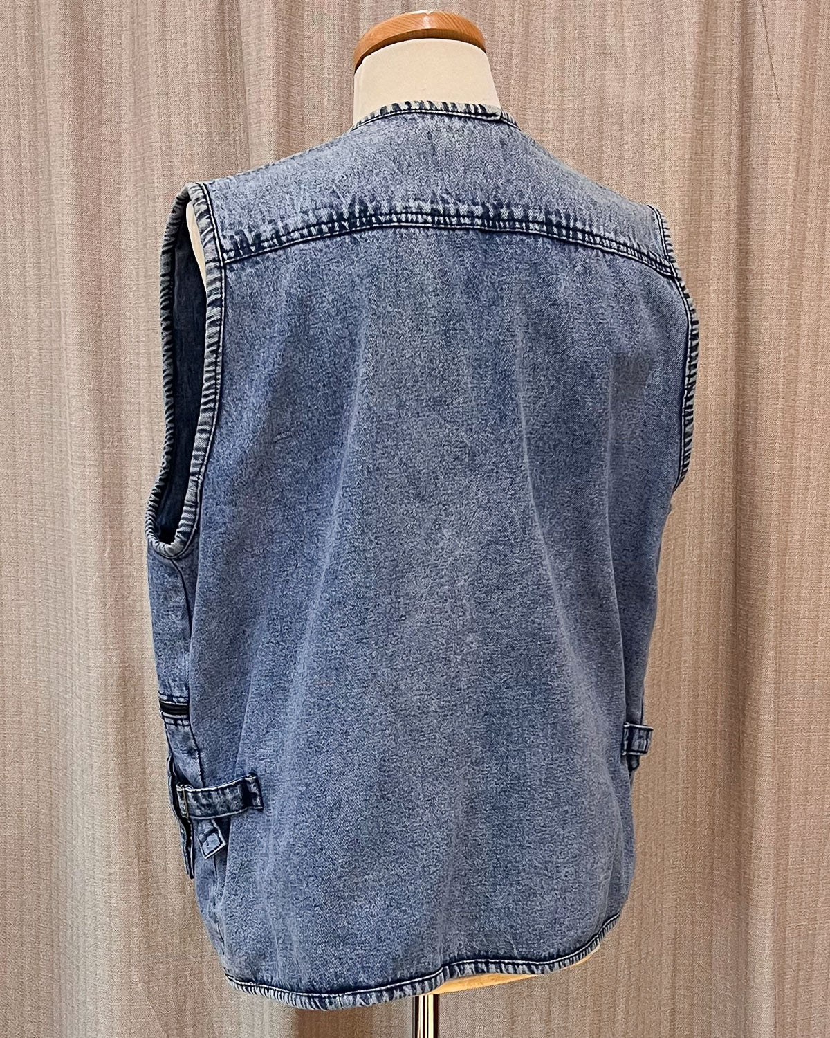 Gilet In Denim Oversize - L