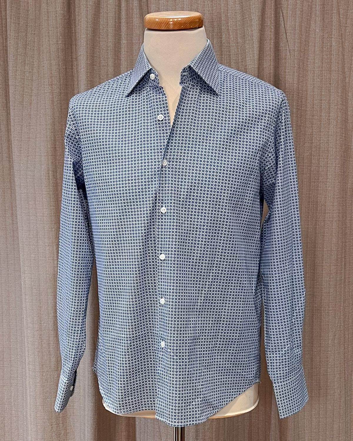 Camicia A Fantasia Slim Fit L