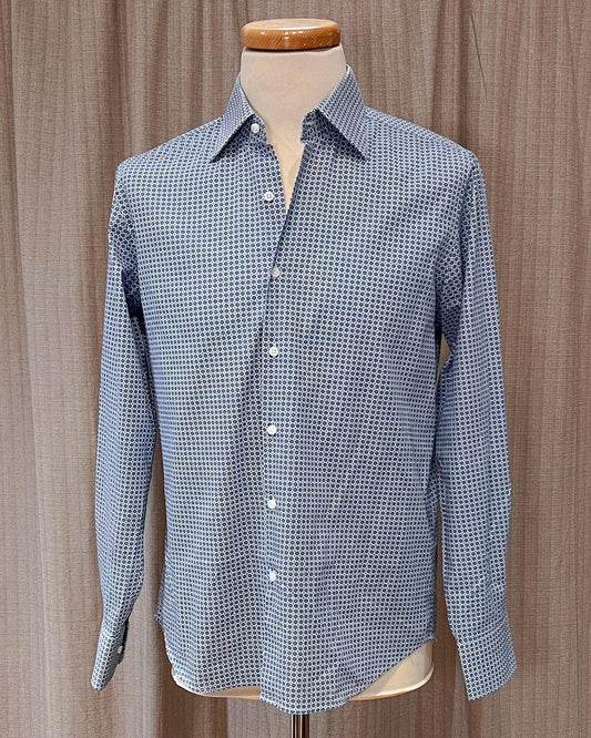 Camicia A Fantasia Slim Fit L