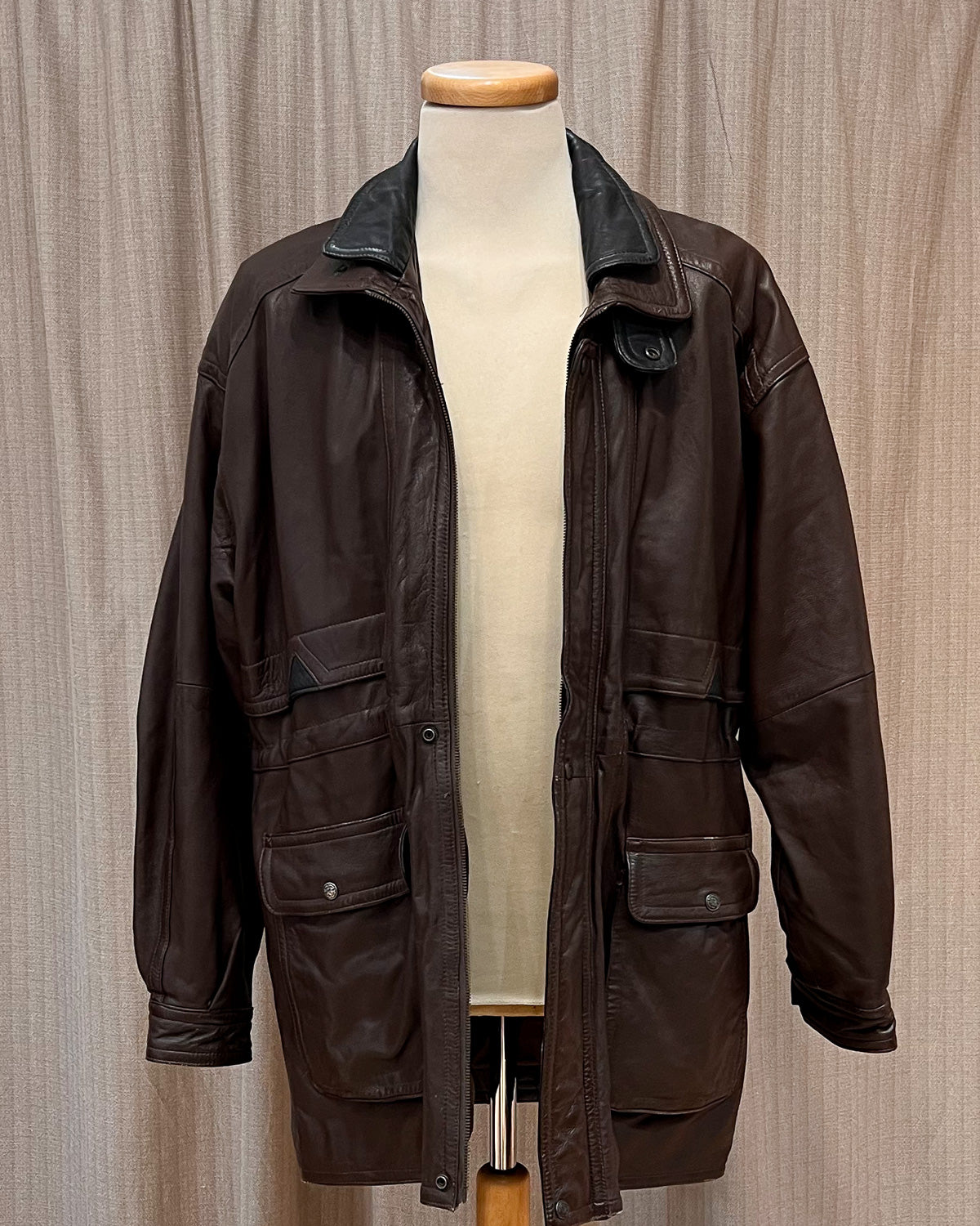 Bomber In Pelle Vintage - XL