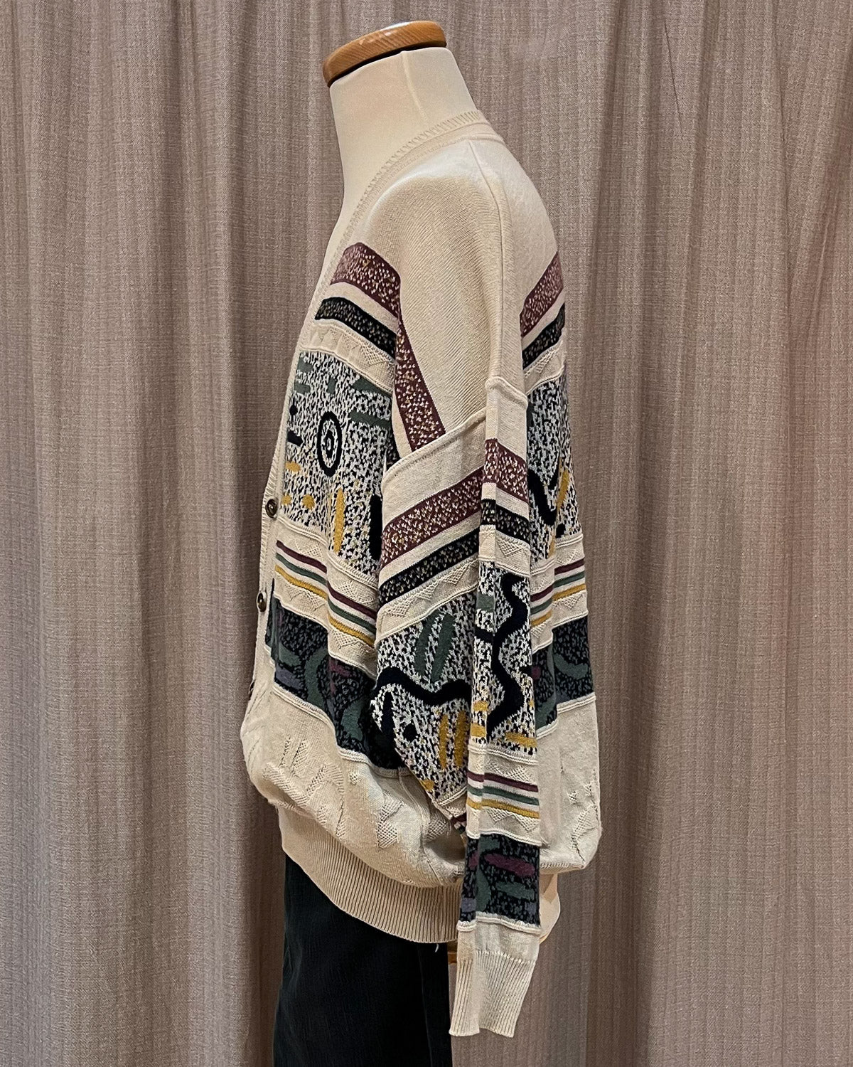 Cardigan Vintage A Fantasia - L