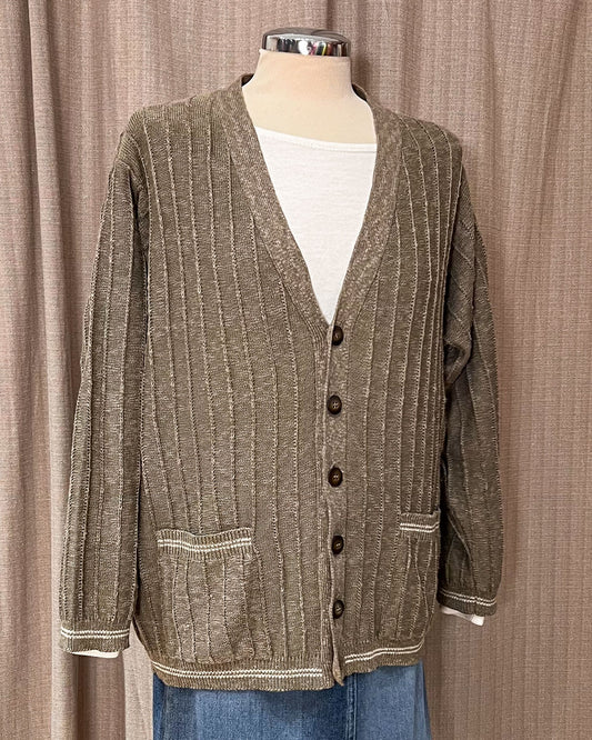 Cardigan Vintage A Coste - L